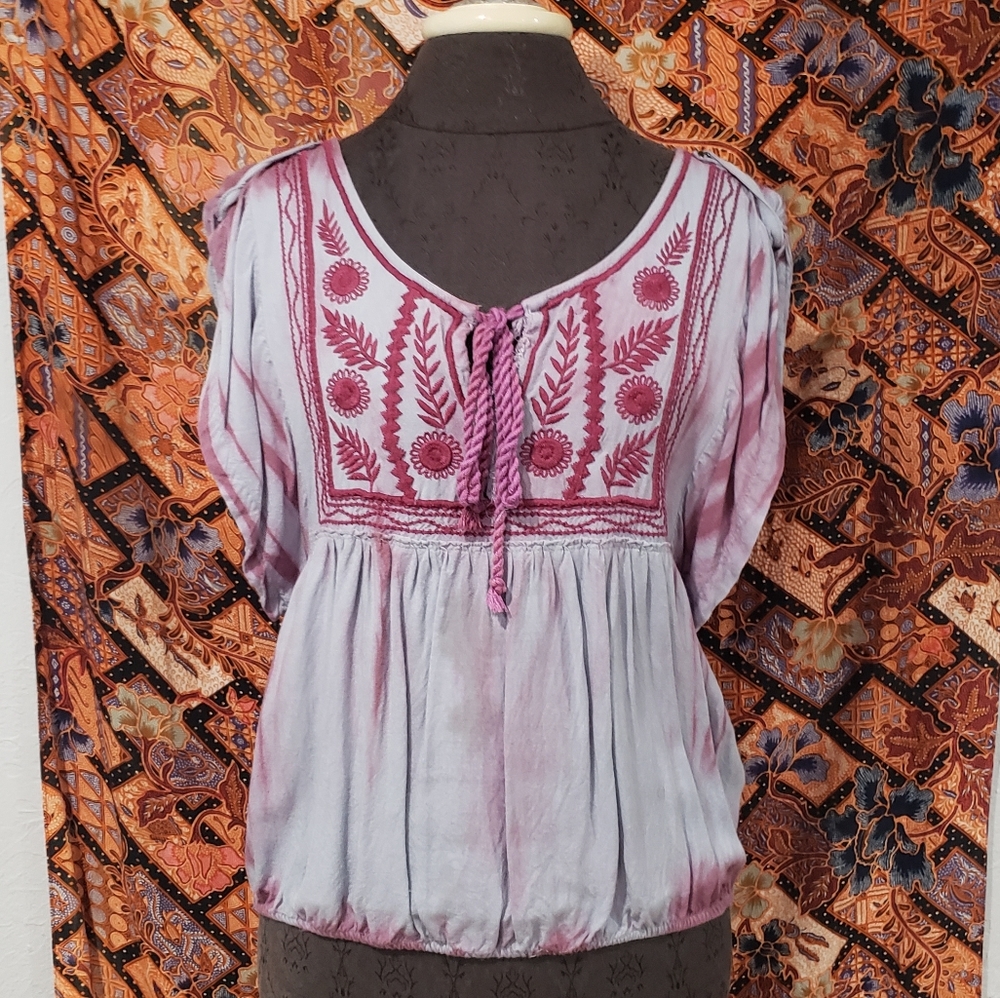 Free people embroidered shirt